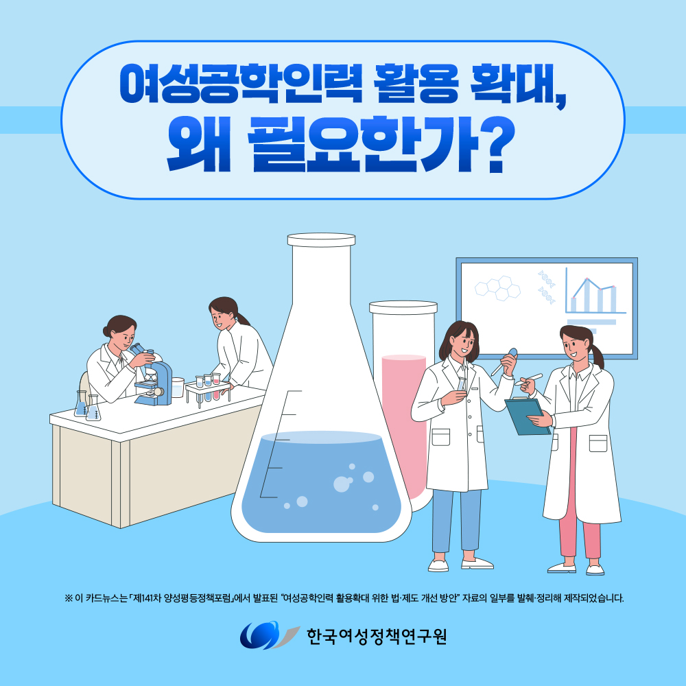여성공학인력 활용 확대, 왜 필요한가?