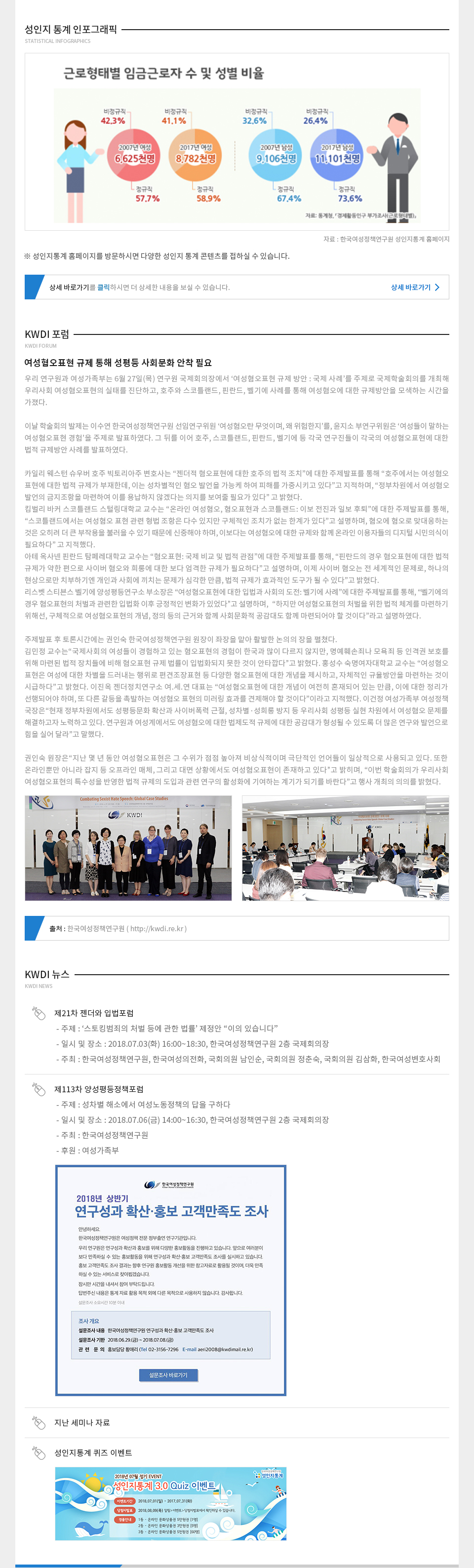 KWDI 뉴스레터 발간물 내용